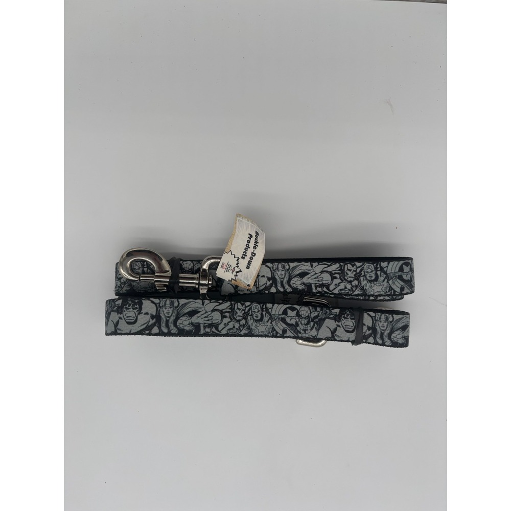 Buckle Down Marvel Avengers‎ Black and Grey Dog Leash